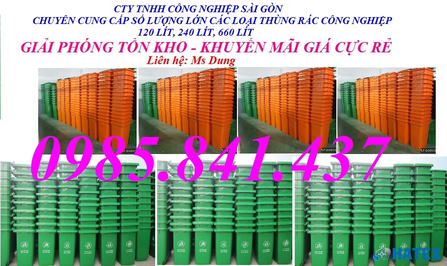 Thùng rác giá rẻ 120 lít