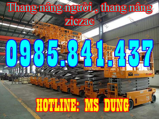 Thang nâng ziczac Eoslift - USA, 500kg 9m