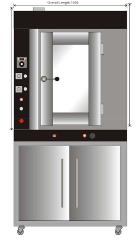 Ll&ograve; nướng kiểu quay 8 khay CYF-ROC8