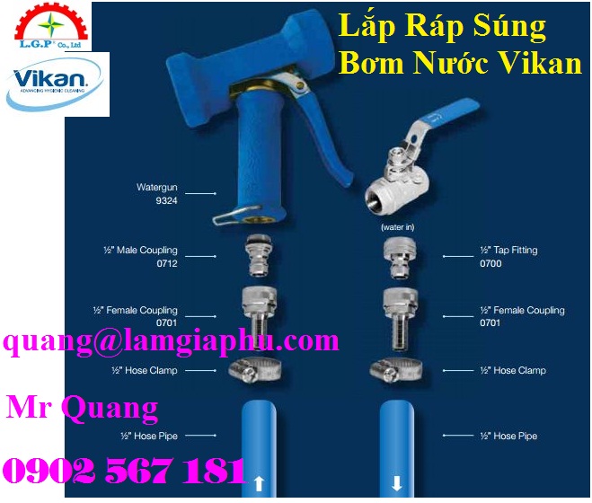 thiết bị vệ sinh làm sạch Vikan
