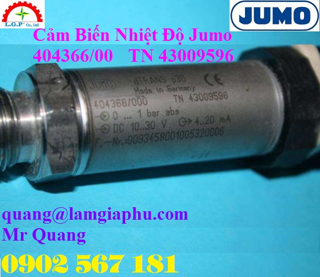 Cảm biến nhiệt độ Jumo 404366/000 TN 43009596