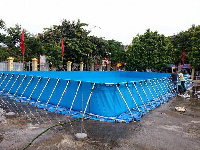 Bể bơi bạt kinh doanh kích thước lớn 383,8 (m2)
