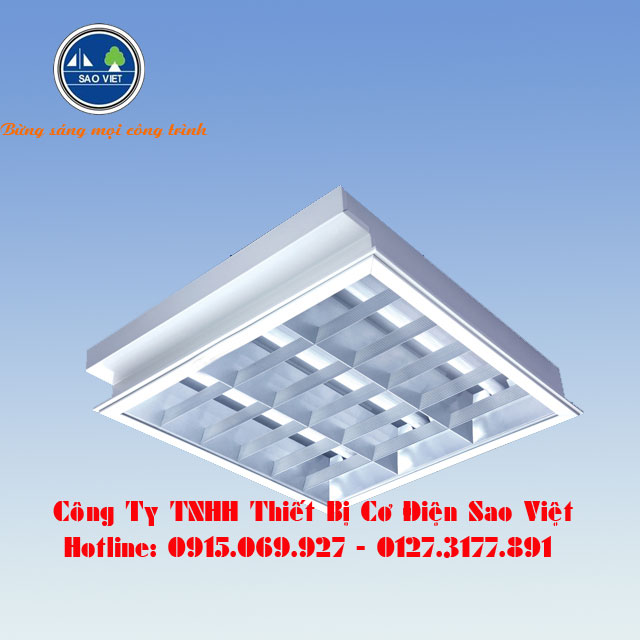 Đ&egrave;n huỳnh quang 3x18W lắp &acirc;m trần