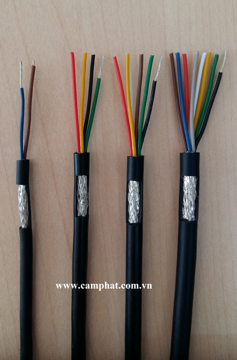 Cáp tín hiệu chống nhiễu 2,4,6,8C x 0.15mm2 / 0.22mm2