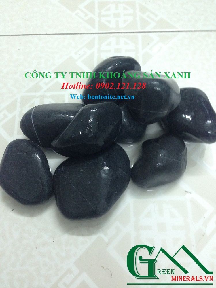Sỏi đen tr&ograve;n cạnh