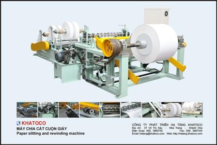 Máy chia cắt cuộn giấy