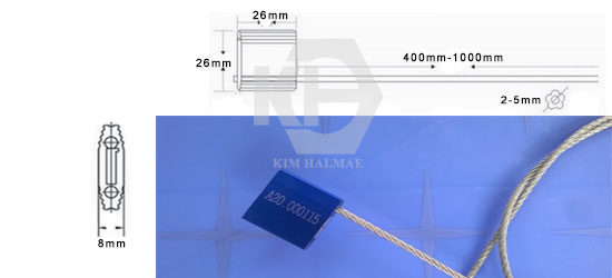 Seal cáp hộp nhôm niêm phong container, xe tải