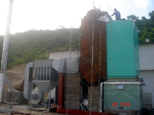 Lò hơi tầng sôi tuần hoàn đốt than cám