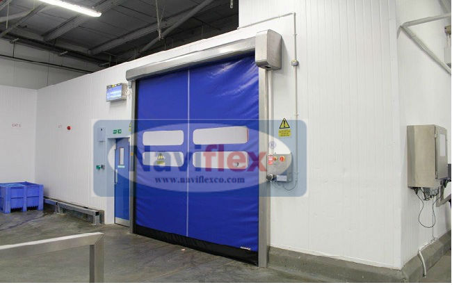Cửa cuốn nhanh phòng lạnh tự động màn nhựa PVC Naviflex