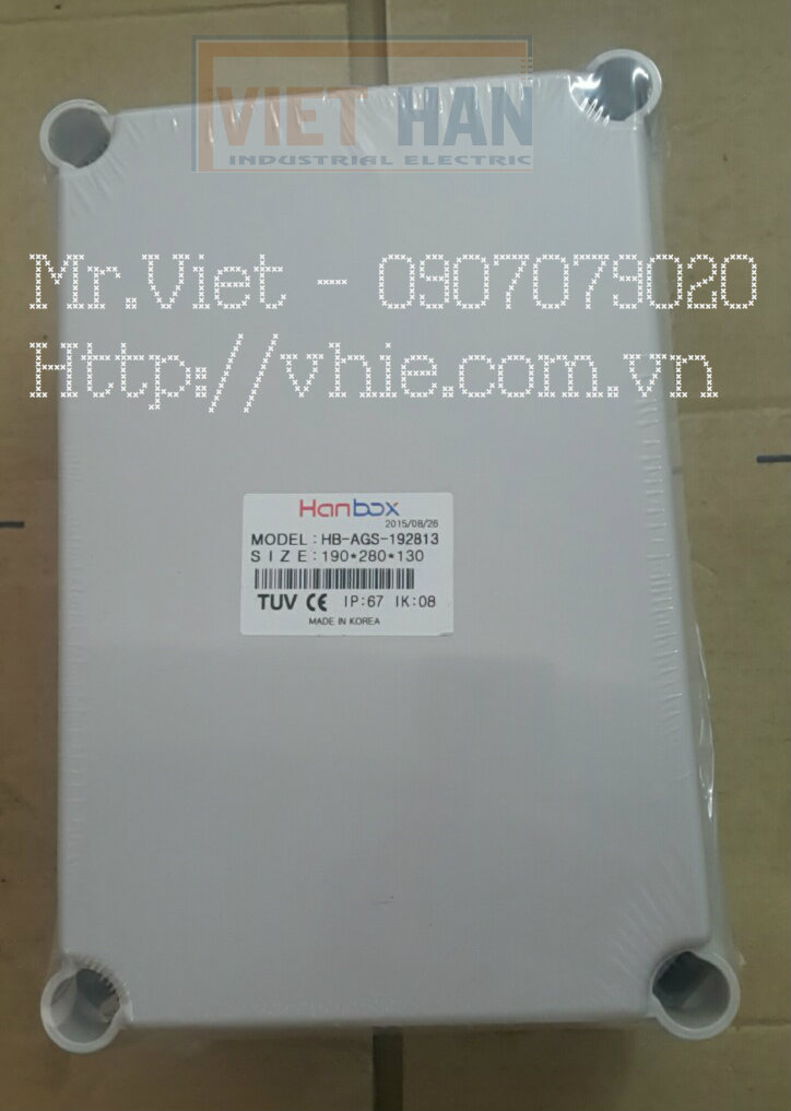 Vỏ tủ điện nhựa kín nước Hàn Quốc IP67