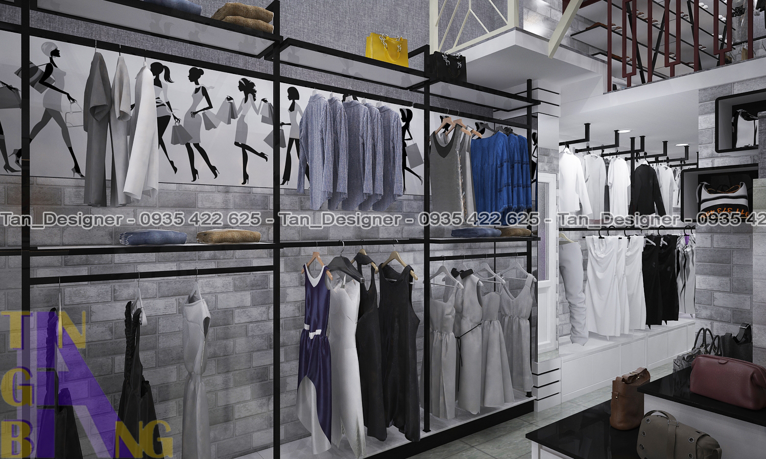 Thiết kế và thi công shop thời trang KING & QUEEN