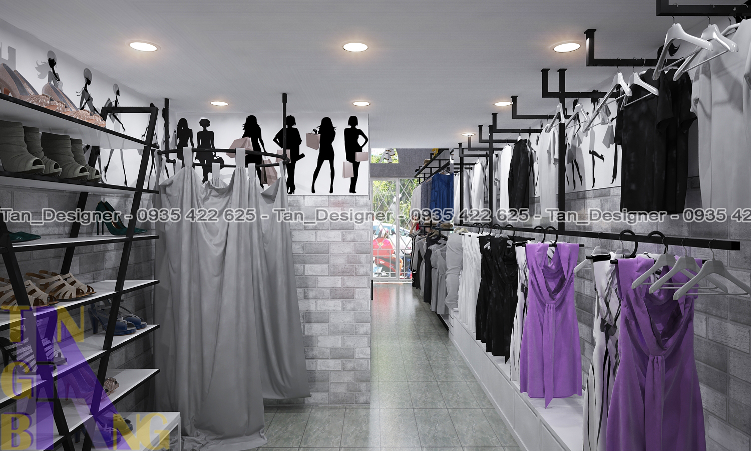 Thiết kế và thi công shop thời trang KING & QUEEN