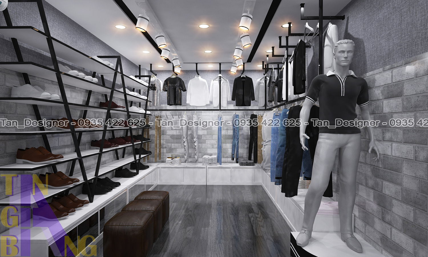 Thiết kế và thi công shop thời trang KING & QUEEN