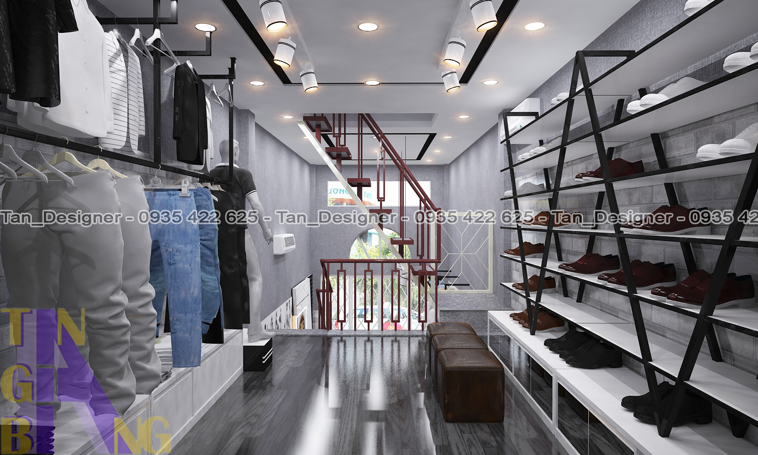 Thiết kế và thi công shop thời trang KING & QUEEN