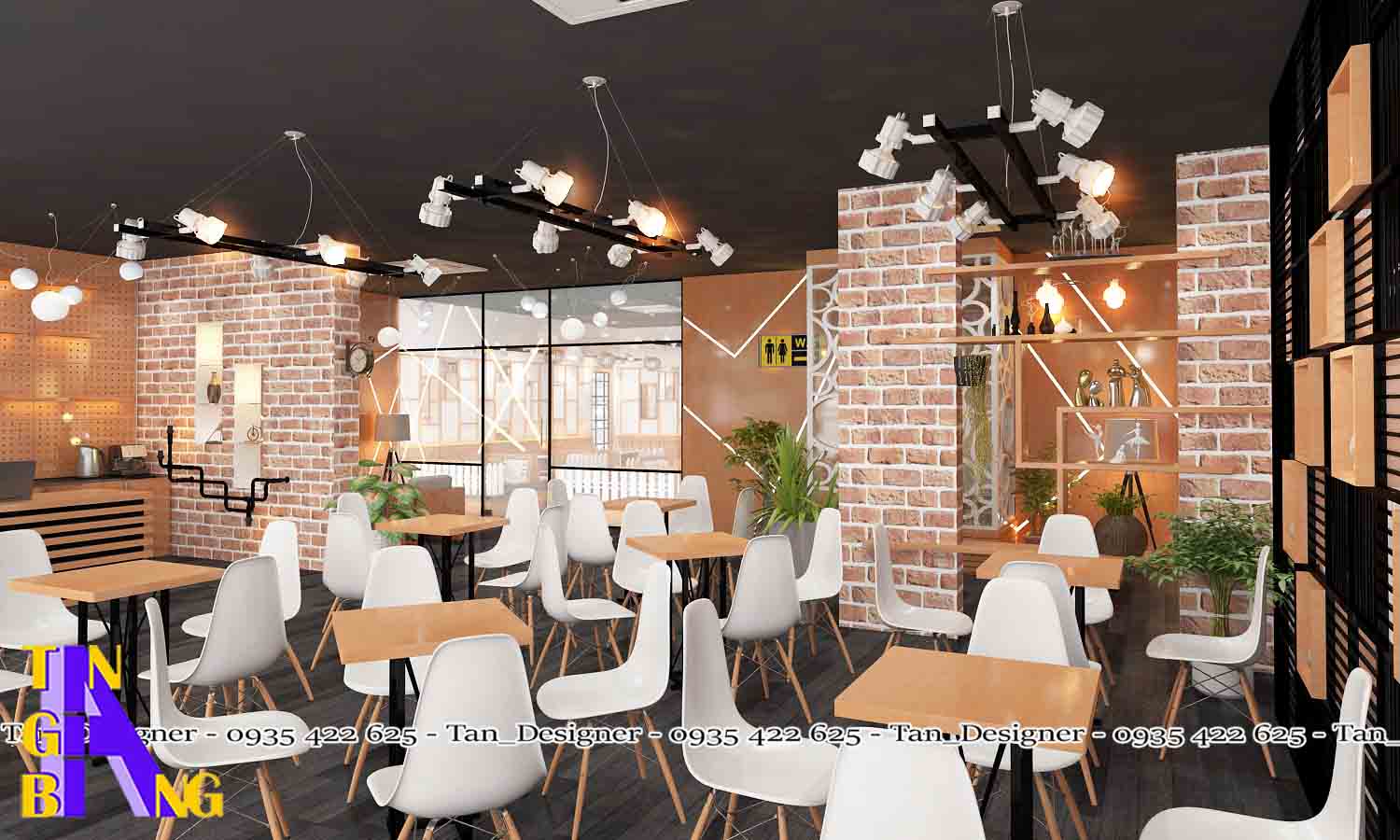 Dịch vụ thiết kế thi công trọn gói quán trà sữa Fancy - Bình Dương