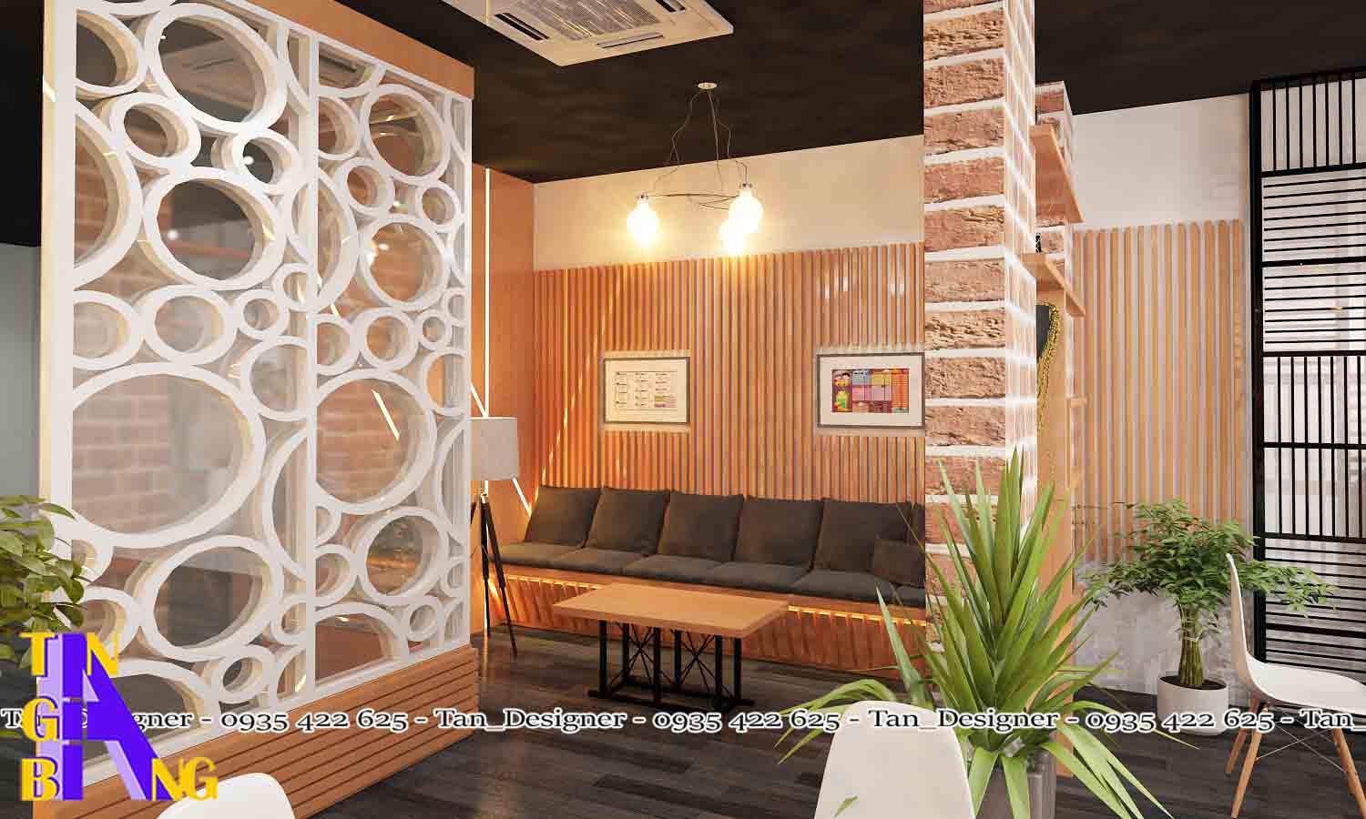 Dịch vụ thiết kế thi công trọn gói quán trà sữa Fancy - Bình Dương