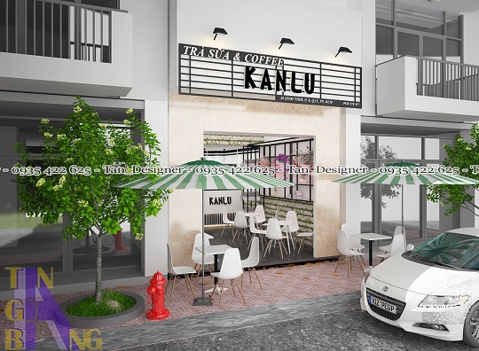 Hình ảnh thiết kế quán trà sữa Kanlu - Tân Gia Bang Decor