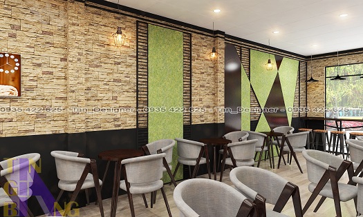 Hình ảnh thiết kế quán trà sữa Kiba - Tân Gia Bang Decor