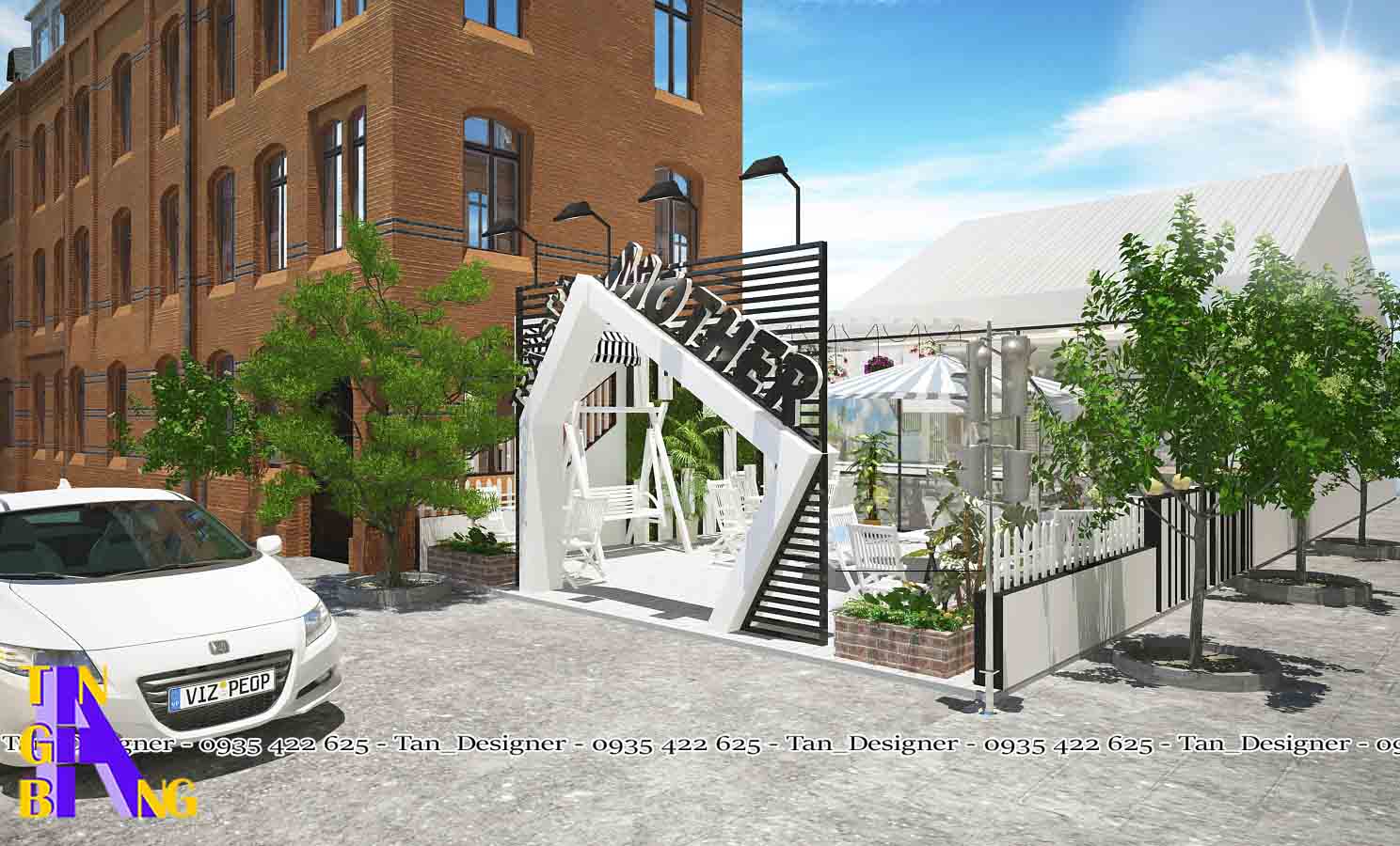 Dịch vụ thiết kế thi công quán trà sữa Mother