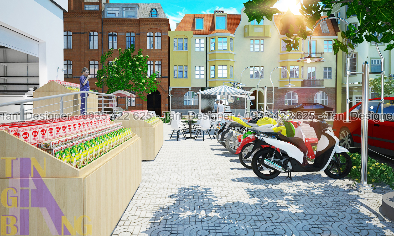Thiết kế thi công nội thất siêu thị