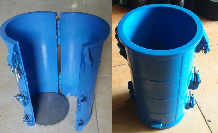 khuôn bê tông hình trụ bằng nhựa D150xH300