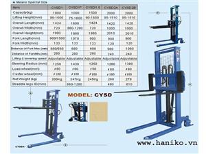 Xe nâng tay/ Hand Stacker/ Kawasaki/ 1.5T