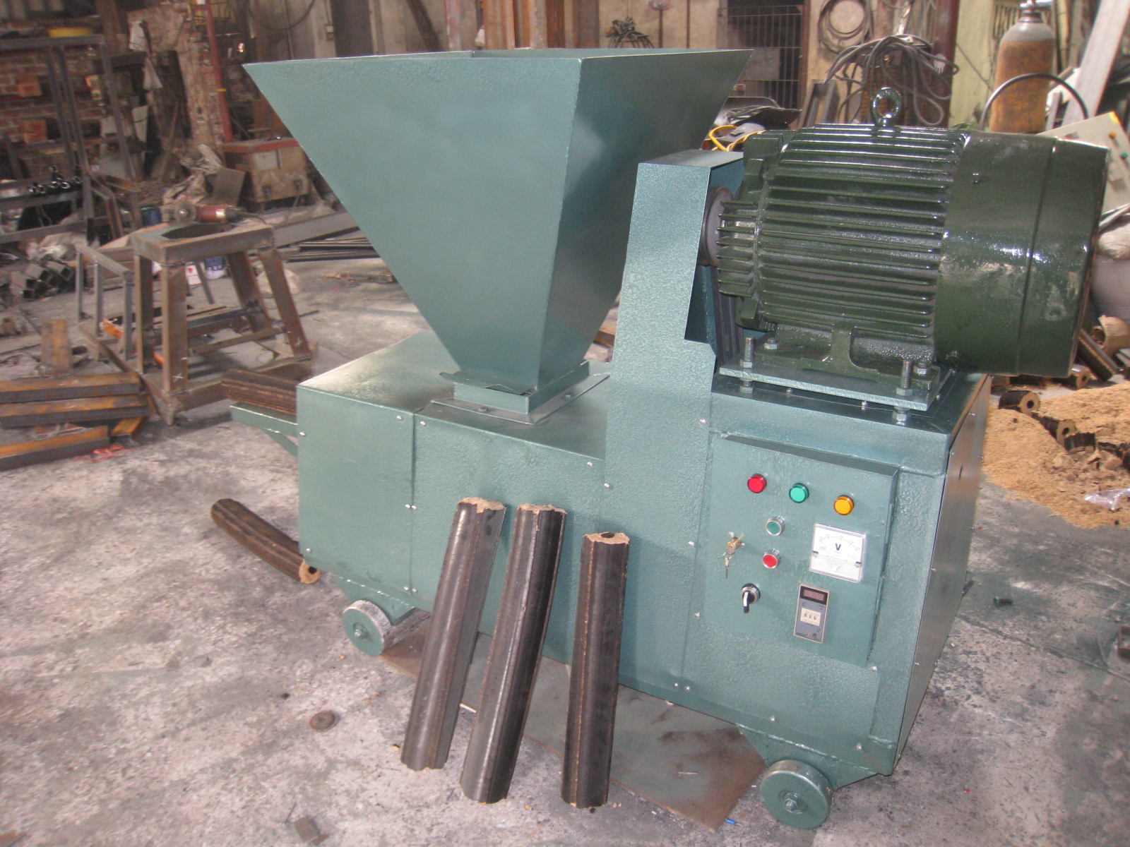 Máy ép củi trấu, củi mùn cưa