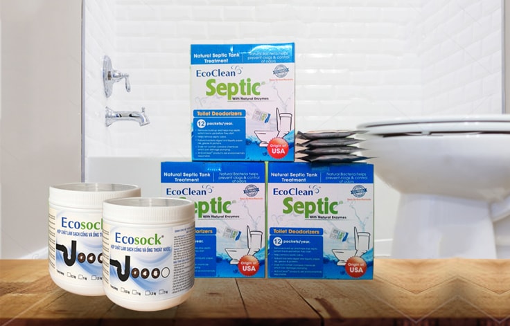 Bột thông tắc bồn cầu EcoClean Septic