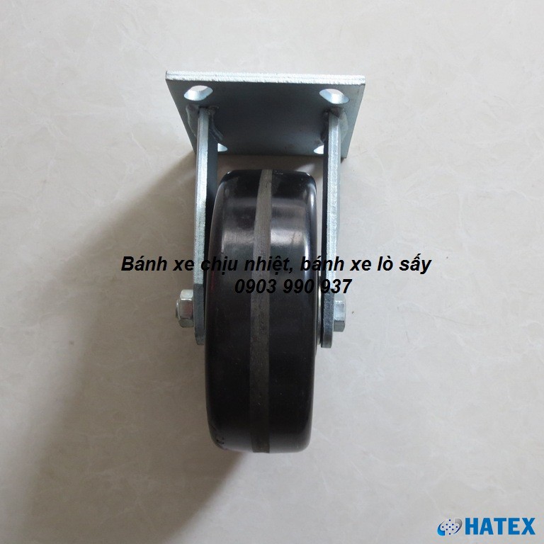 B&aacute;nh xe Phenolic chịu nhiệt độ cao &Oslash;150 c&agrave;ng th&eacute;p cố định