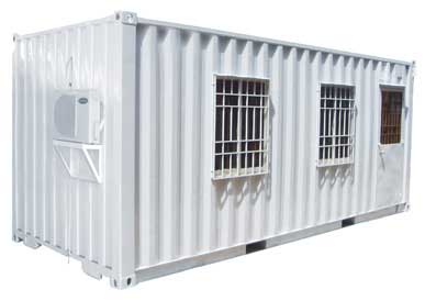 Container văn ph&ograve;ng 20' c&oacute; m&aacute;y lạnh kh&ocirc;ng toilet