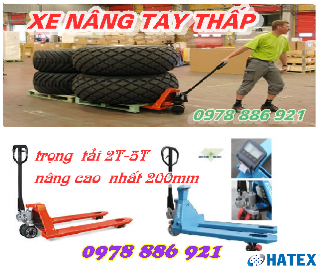 Xe nâng tay thấp