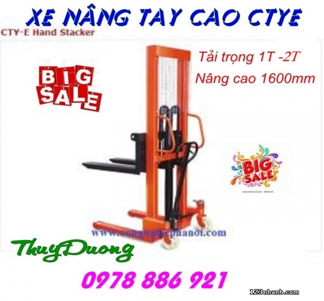 Xe n&acirc;ng tay cao CTYE - loại c&oacute; phanh